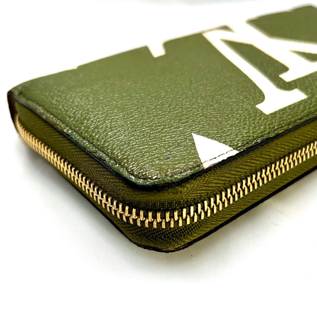 INO ルイヴィトン モノグラムジャイアント ジッピーウォレット カーキ