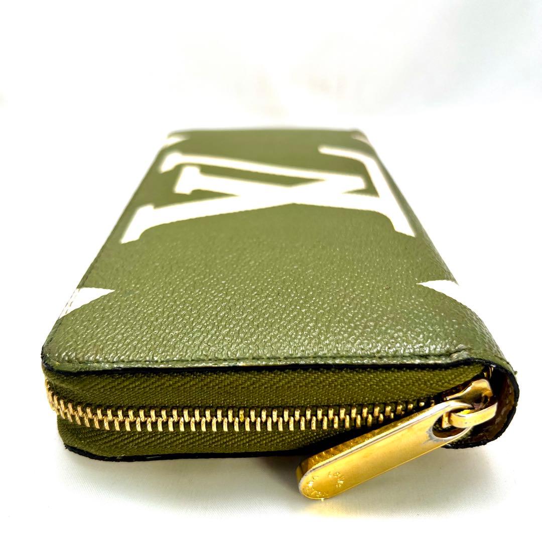 INO ルイヴィトン モノグラムジャイアント ジッピーウォレット カーキ