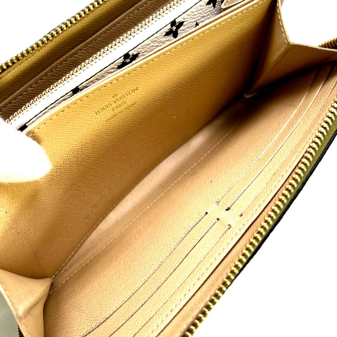 INO ルイヴィトン モノグラムジャイアント ジッピーウォレット カーキ