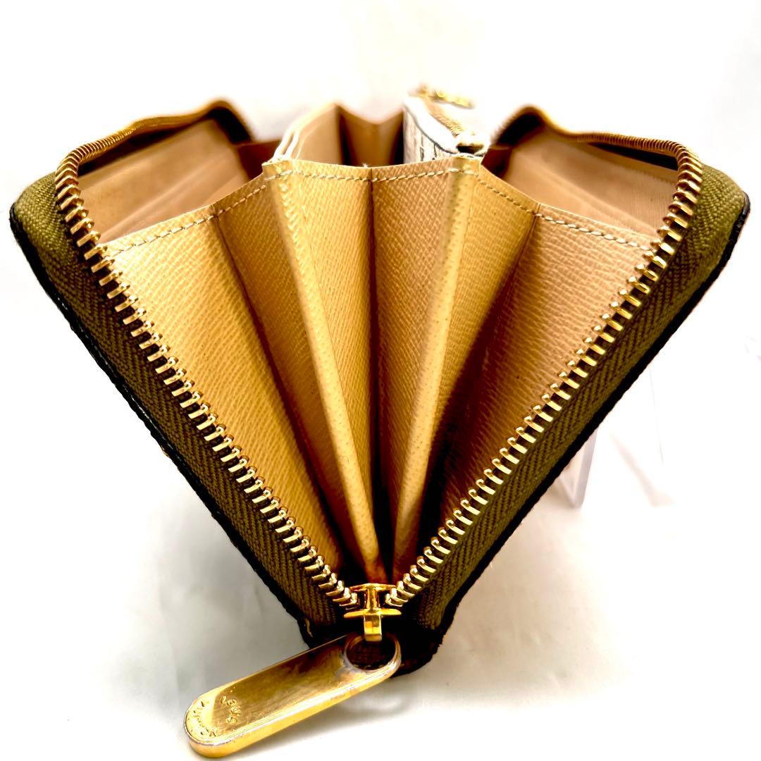 INO ルイヴィトン モノグラムジャイアント ジッピーウォレット カーキ