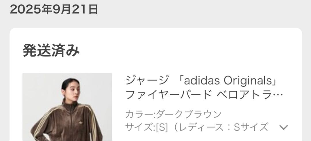 adidas Originals ファイヤーバード ベロアトラックトップ　S