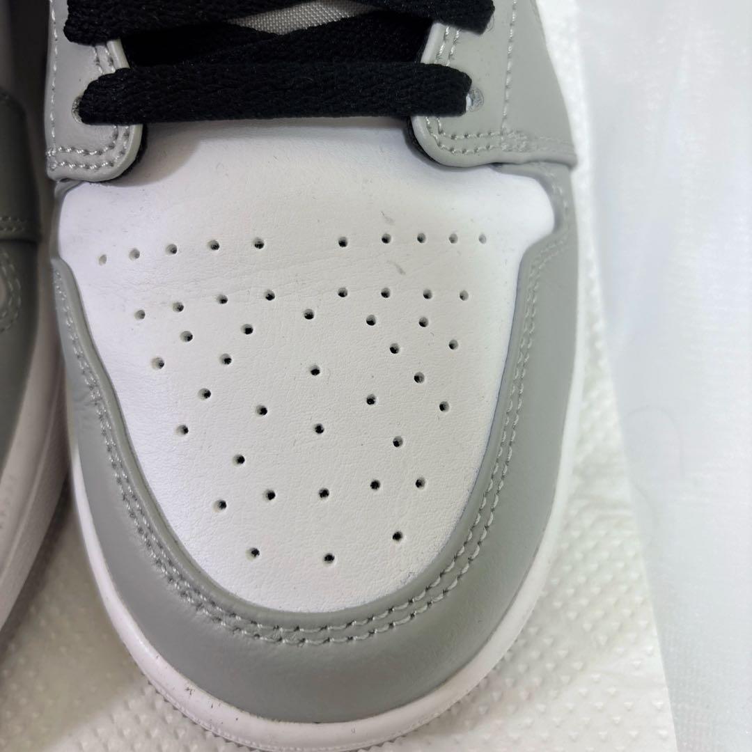 Nike Air Jordan 1 Mid グレー／ホワイト27センチ