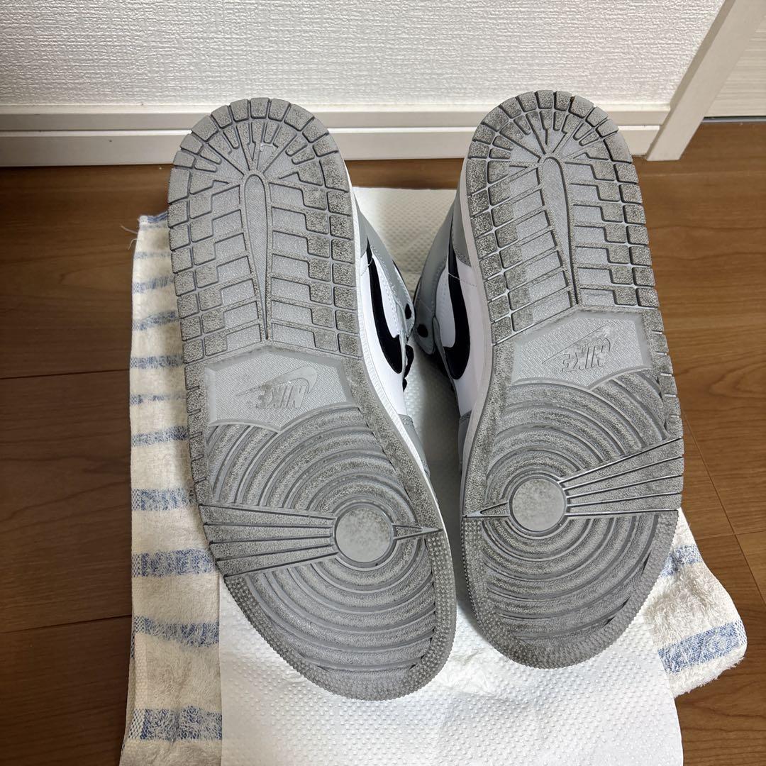 Nike Air Jordan 1 Mid グレー／ホワイト27センチ