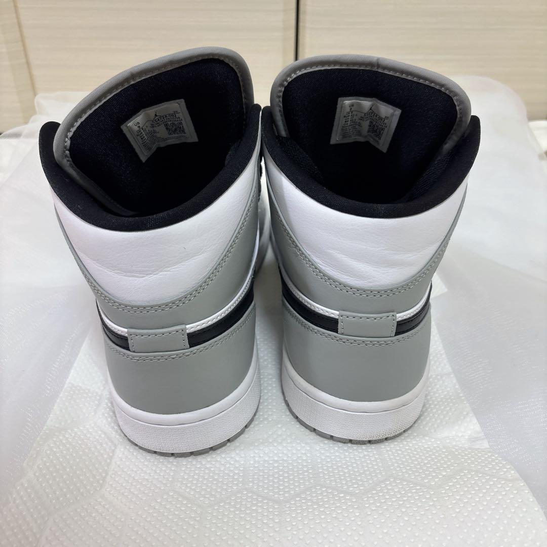 Nike Air Jordan 1 Mid グレー／ホワイト27センチ
