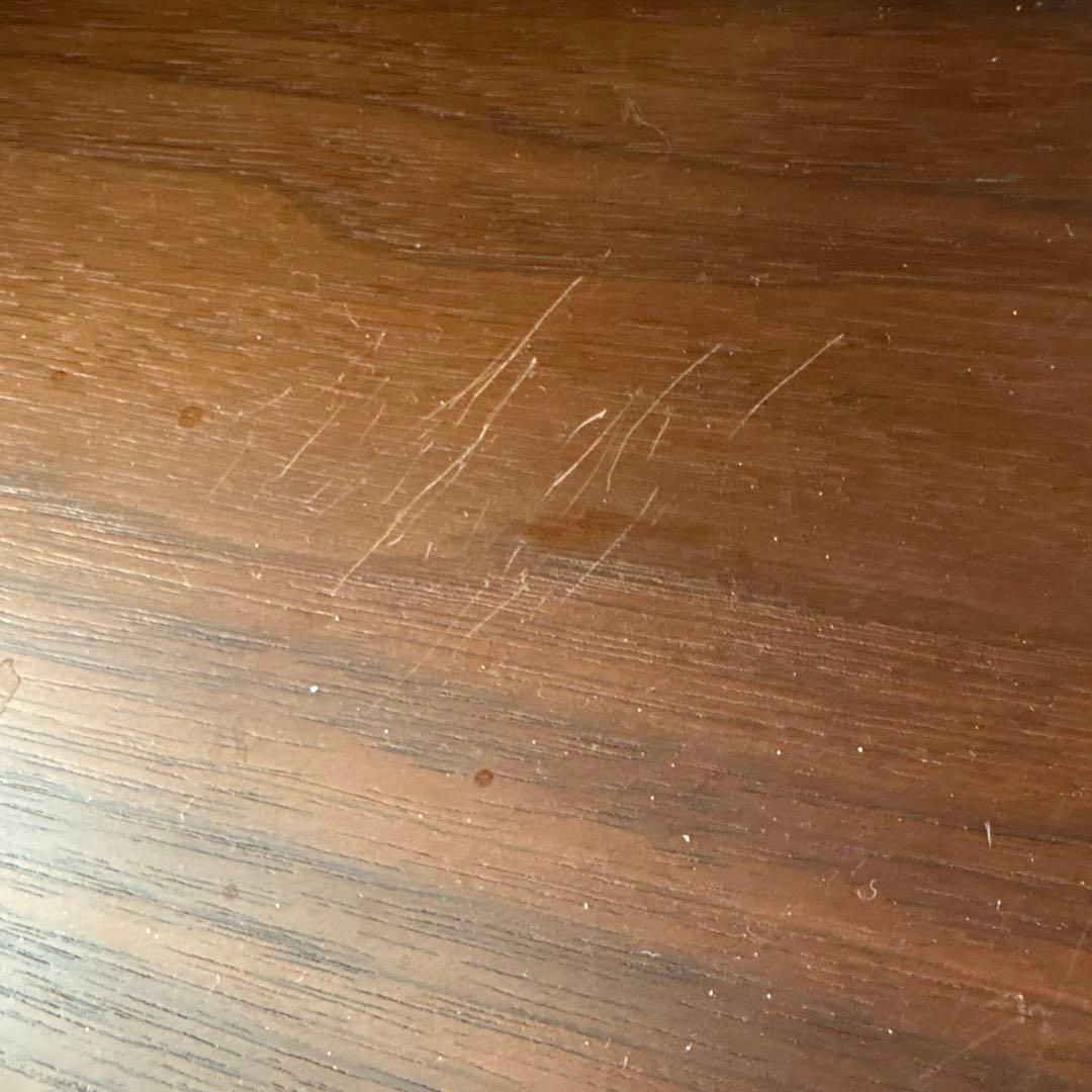 モダンセンターテーブル 黒色 ガラス天板