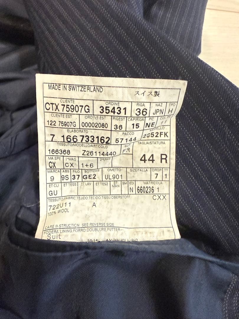 GUCCI ネイビースーツセットアップ