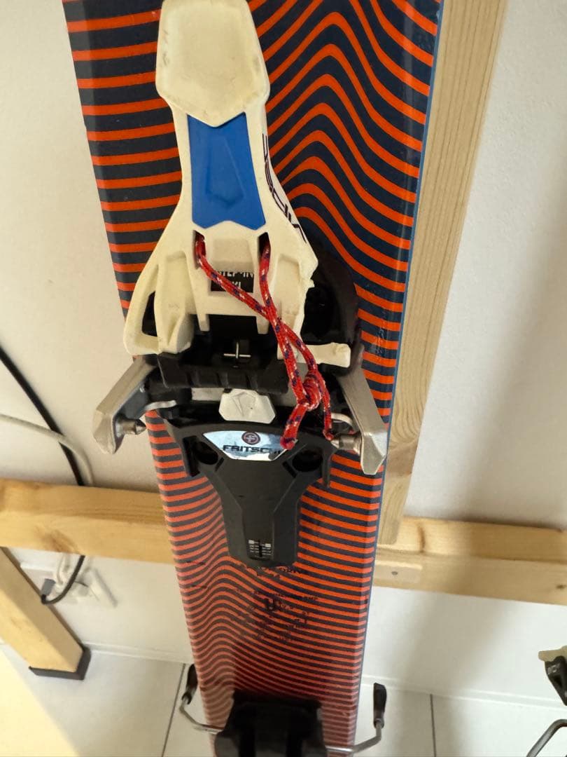 バックカントリースキー板　ビンディングとシールセット