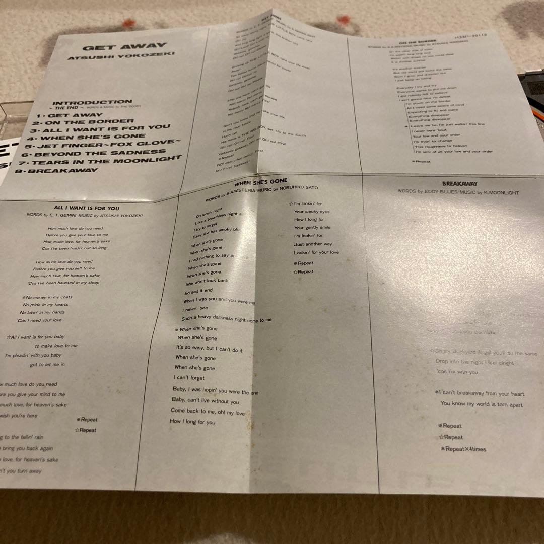 CD 横関 敦 / Get Away