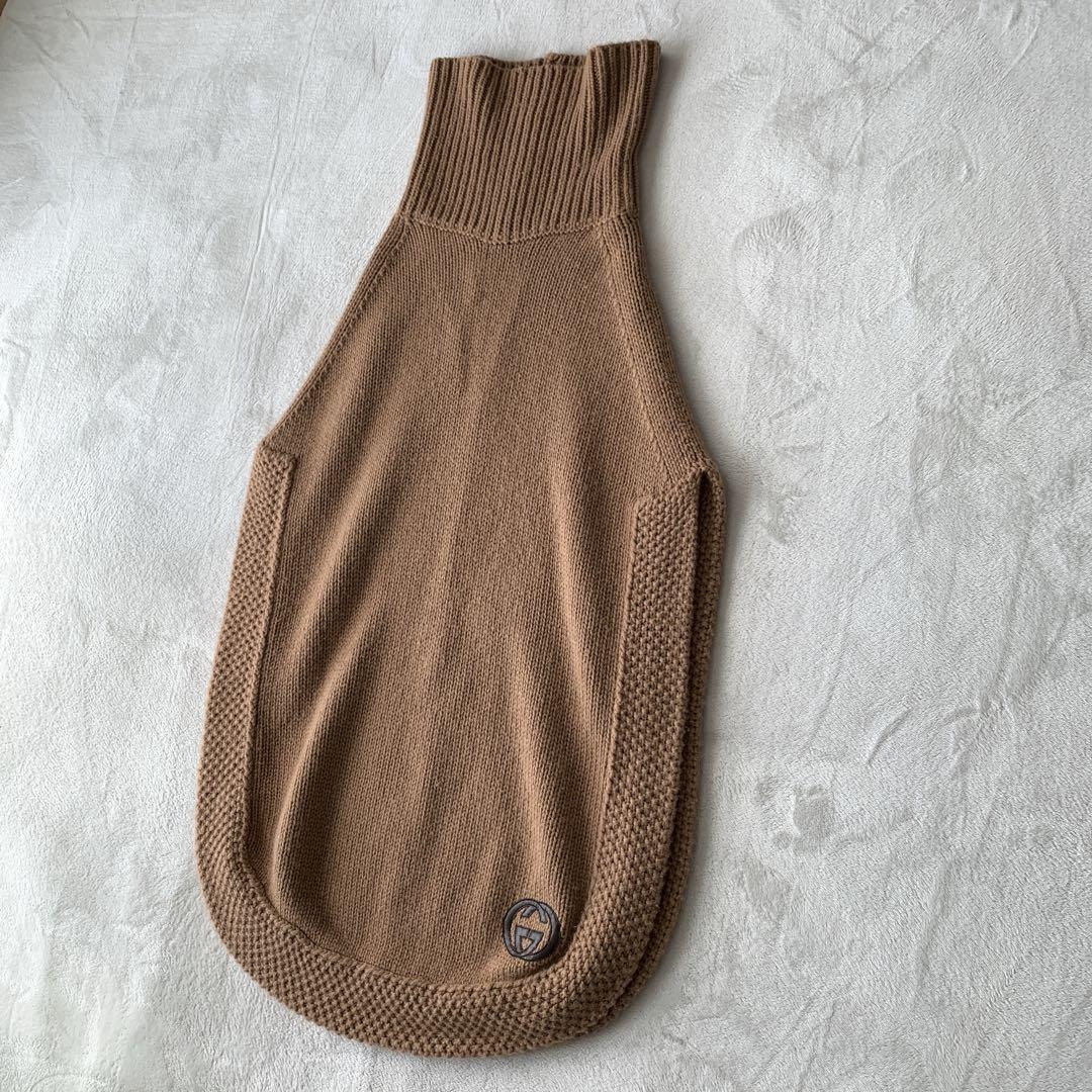 【美品】 GUCCI タートルネック ニット ポンチョ ベスト GGロゴ ケープ