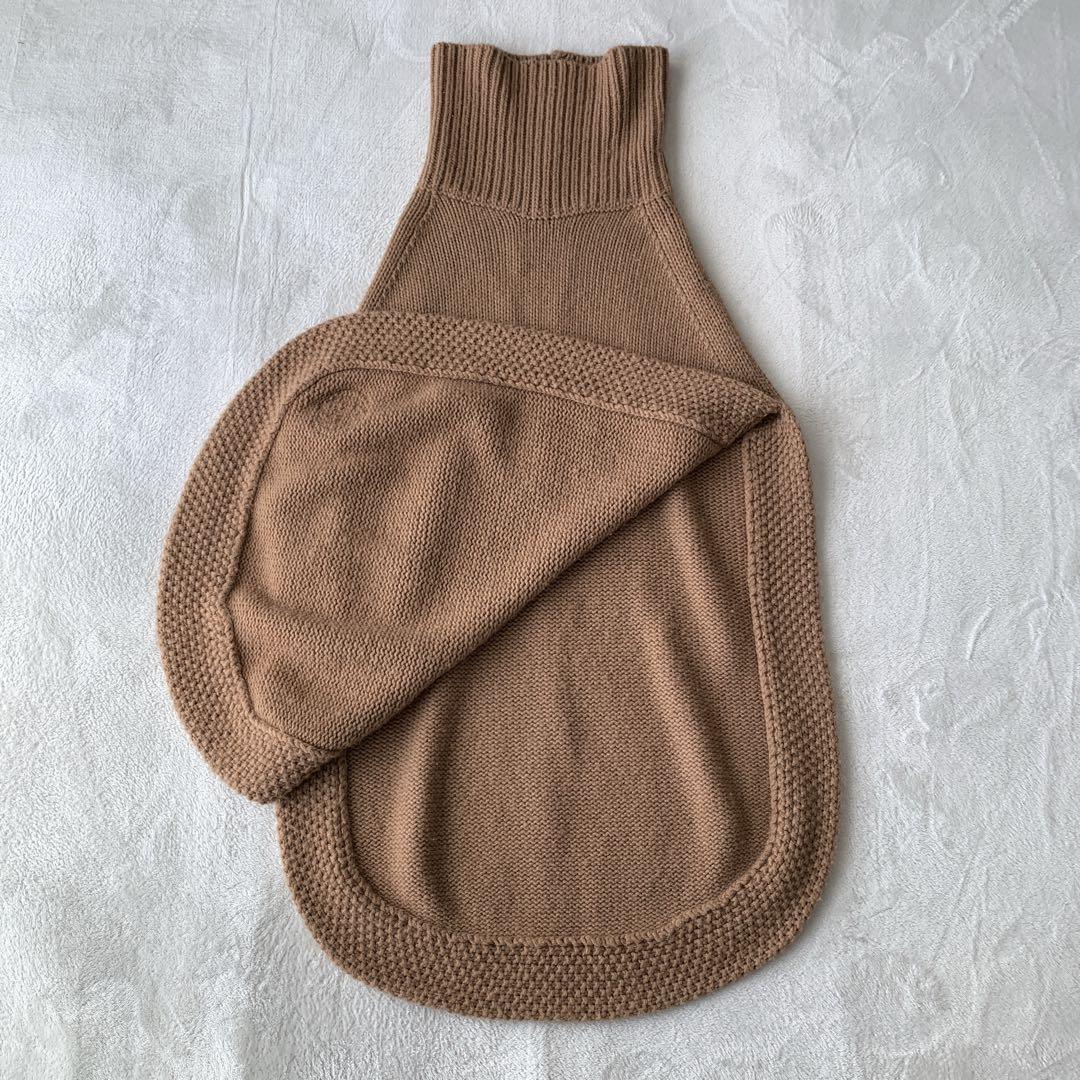 【美品】 GUCCI タートルネック ニット ポンチョ ベスト GGロゴ ケープ