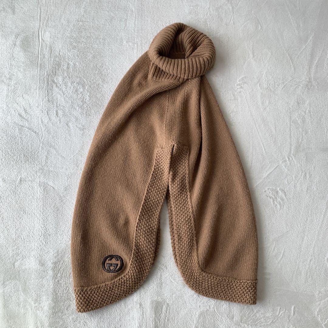 【美品】 GUCCI タートルネック ニット ポンチョ ベスト GGロゴ ケープ