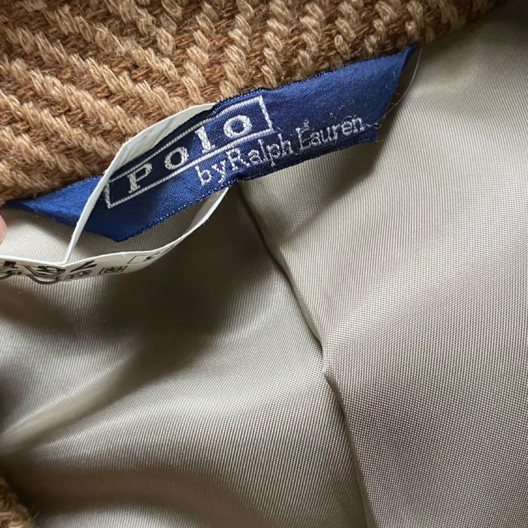 美品Polo by Ralph Lauren メンズ ウールコート ヘリンボーン