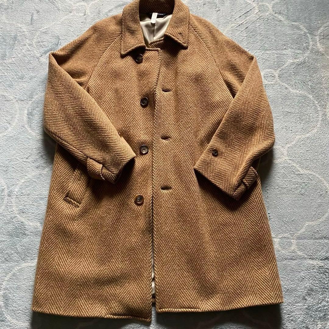 美品Polo by Ralph Lauren メンズ ウールコート ヘリンボーン