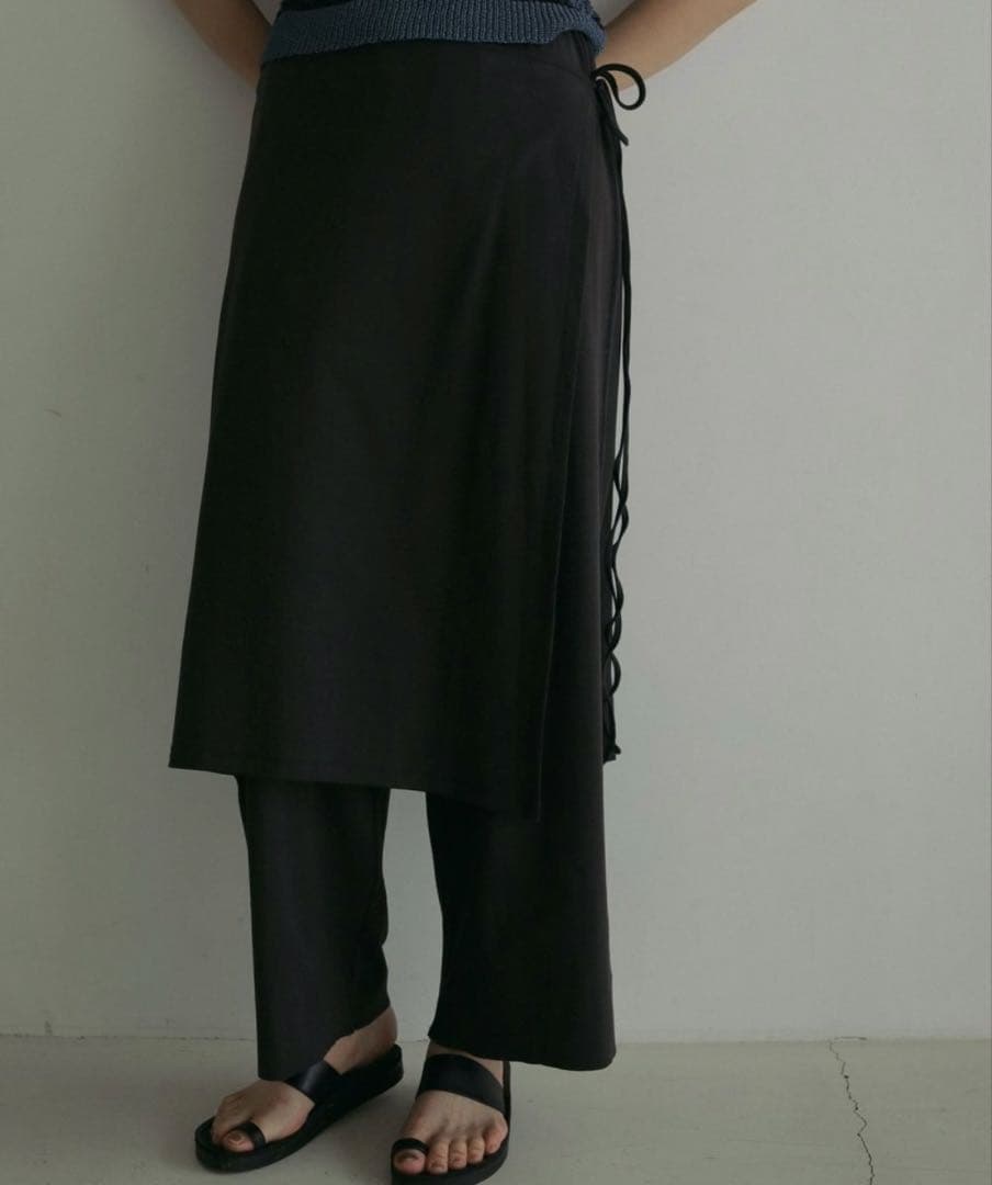 アンヌーク　anuke Layered Cut Pants ブラック38サイズ