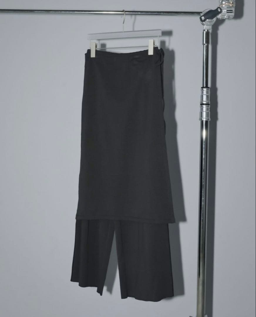 アンヌーク　anuke Layered Cut Pants ブラック38サイズ