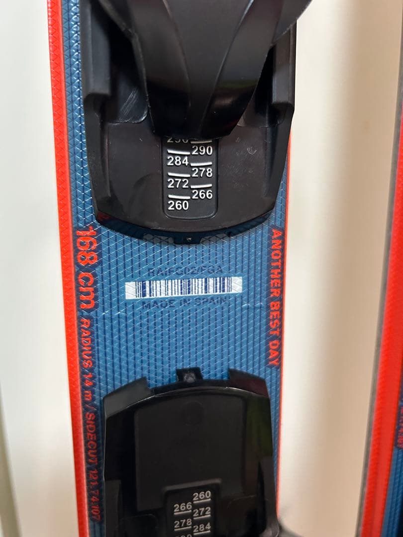 Rossignol スキー板 青色 Lookバインディング付き