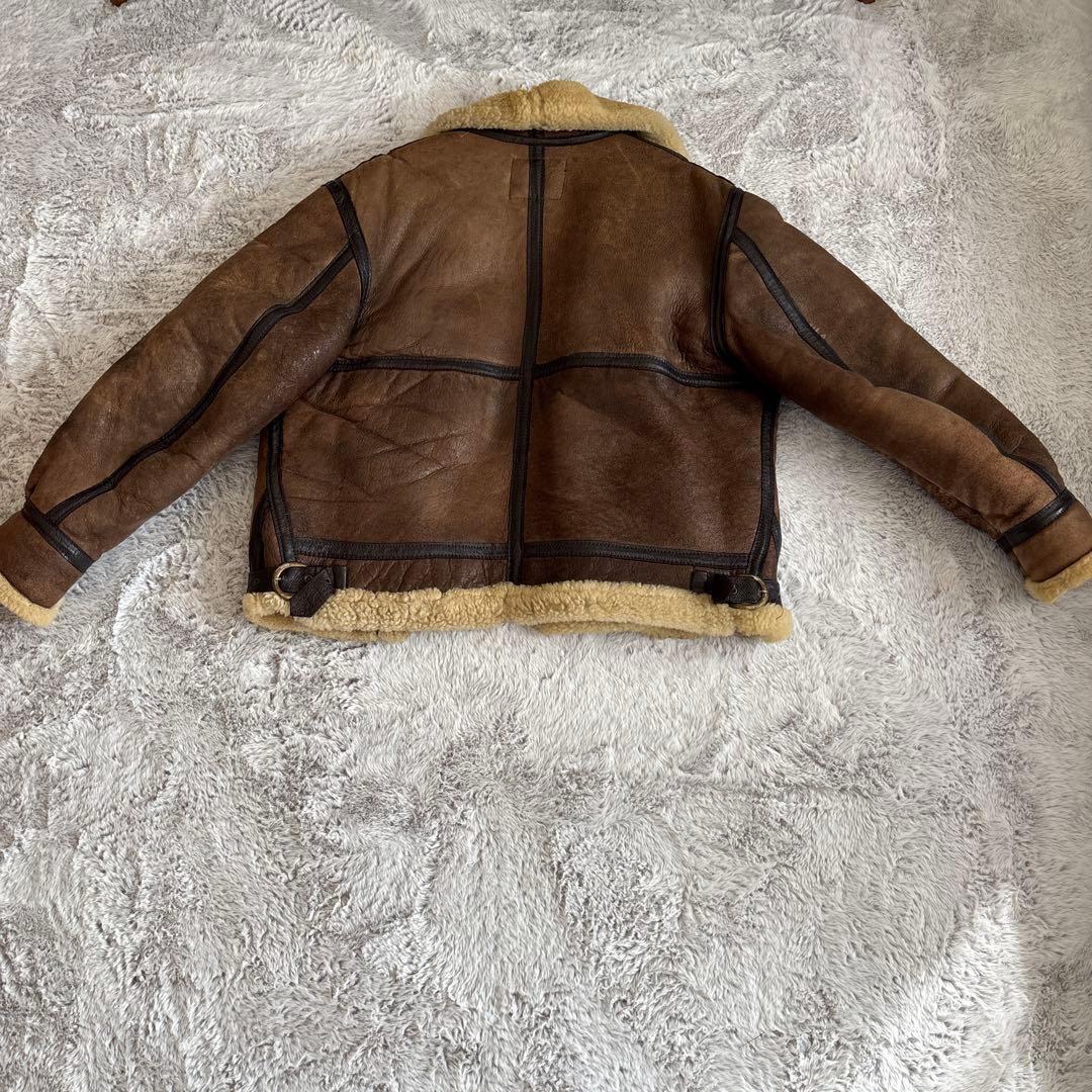 ブラウンレザーフライトジャケット