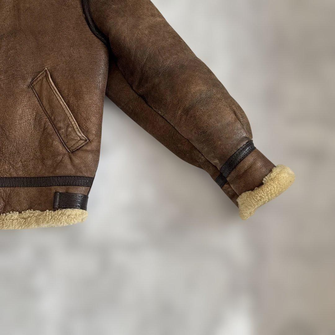 ブラウンレザーフライトジャケット