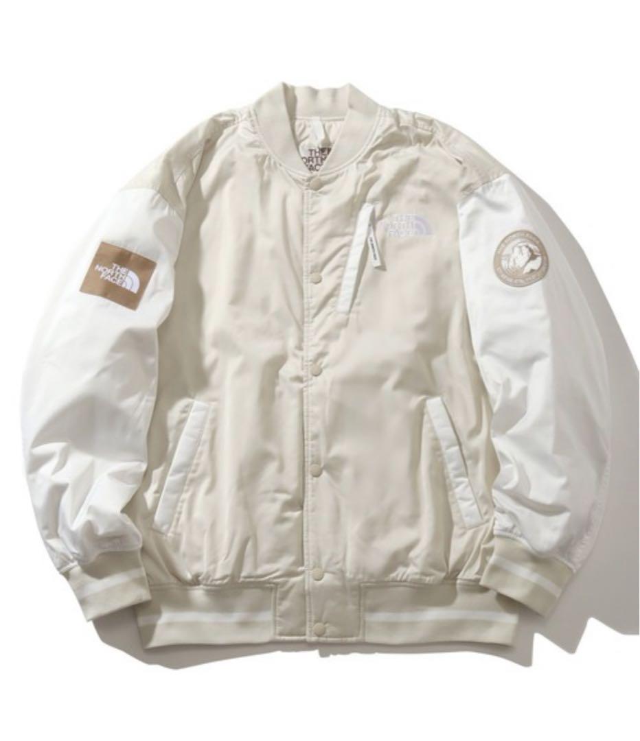 ノースフェイス　ロゴ刺繍 ワッペン スタジャン プレイヤーヴァーシティジャケット