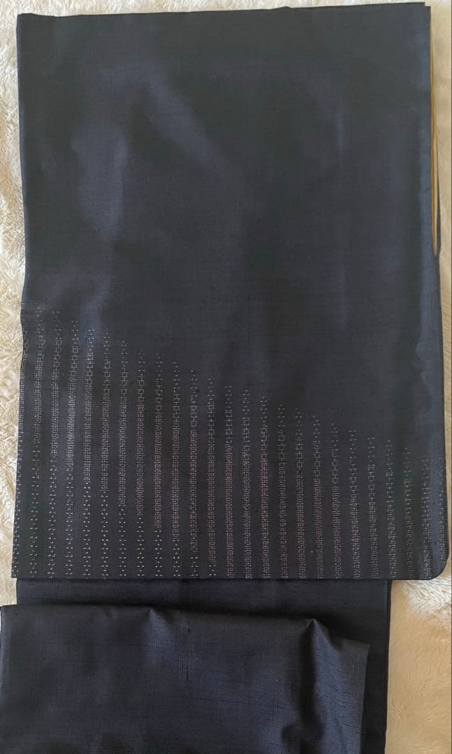 逸品　結城　草木染め奥里紬　訪問着