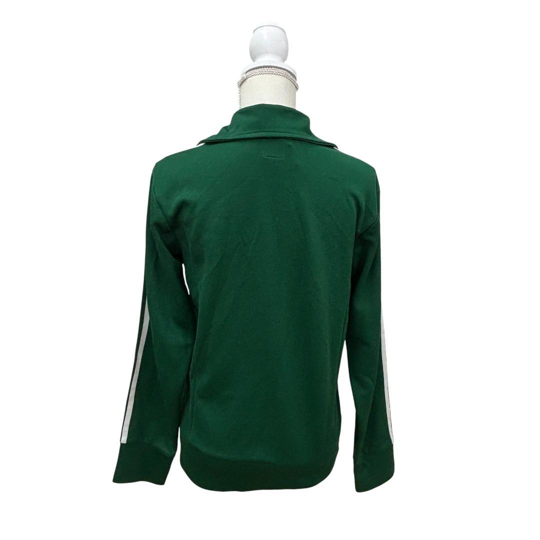adidas アディダス トラックジャケット緑 長袖 ジャージ M