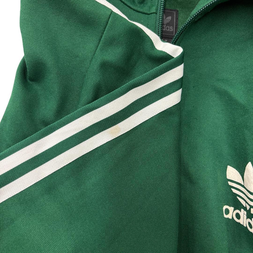 adidas アディダス トラックジャケット緑 長袖 ジャージ M