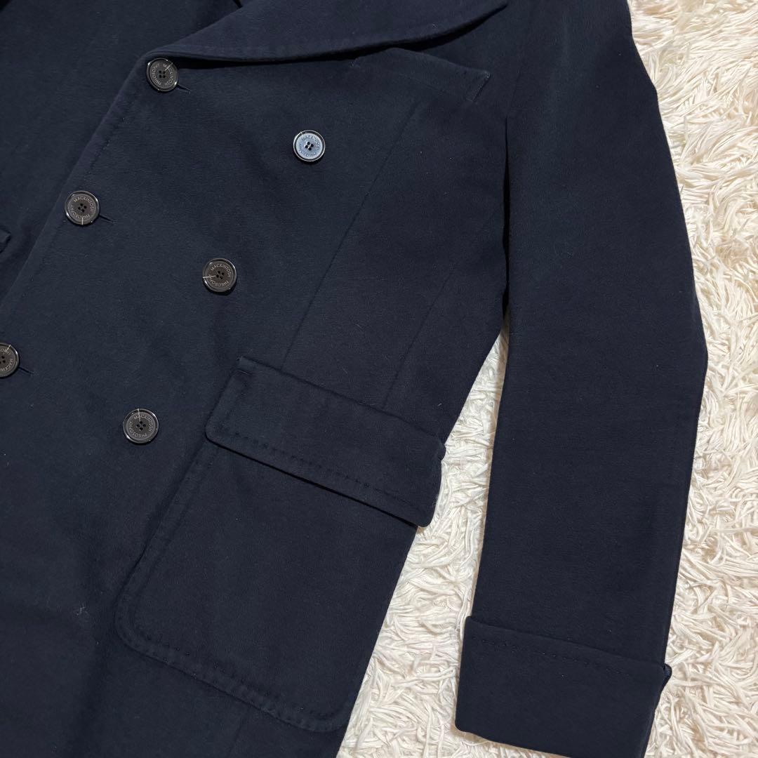 美品 マッキントッシュフィロソフィー ポロコート メルトンウール チェスター