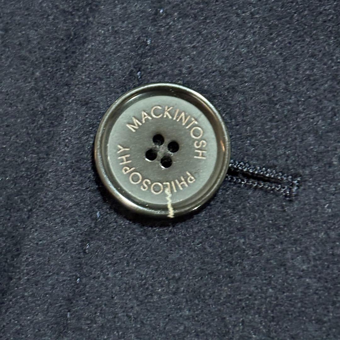 美品 マッキントッシュフィロソフィー ポロコート メルトンウール チェスター