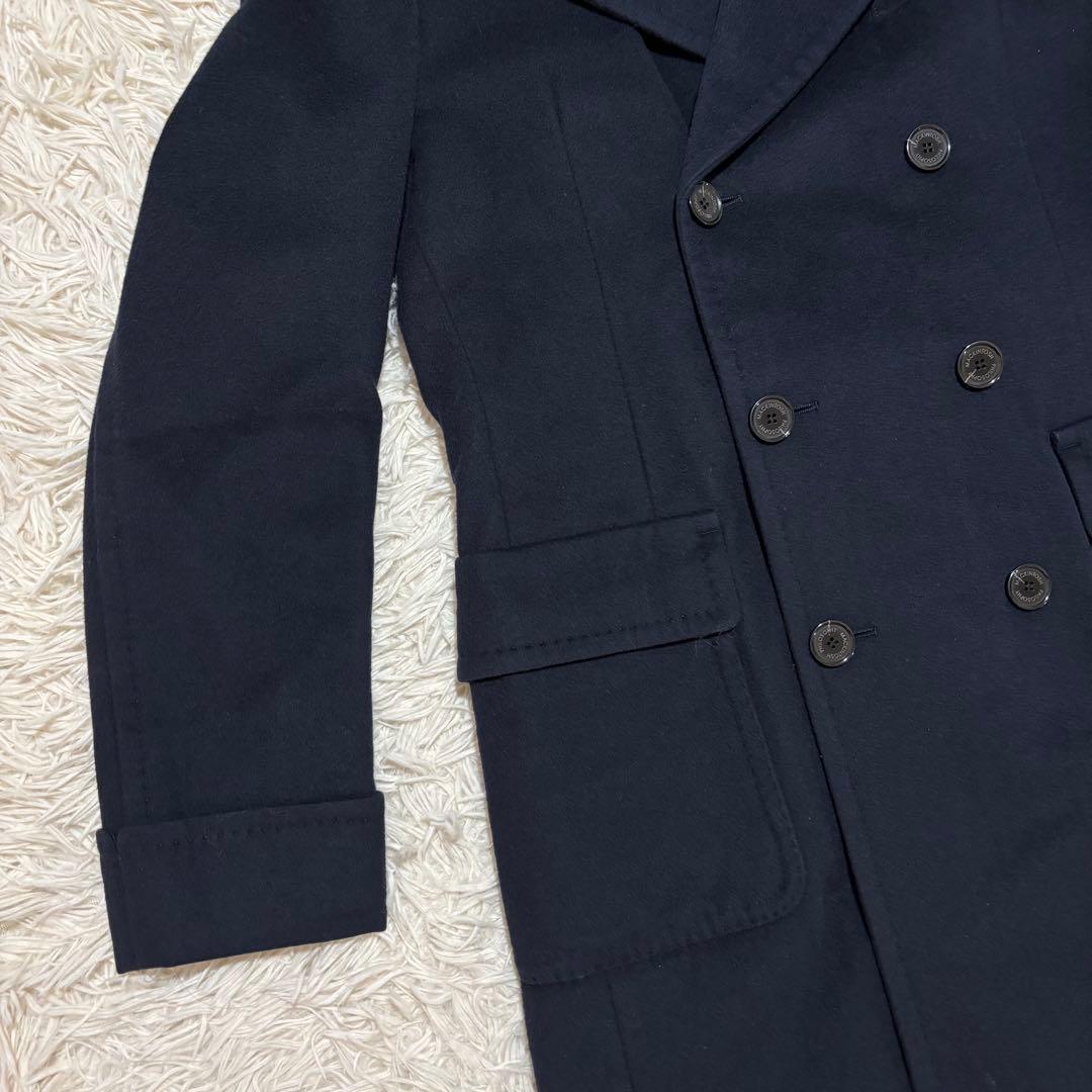 美品 マッキントッシュフィロソフィー ポロコート メルトンウール チェスター