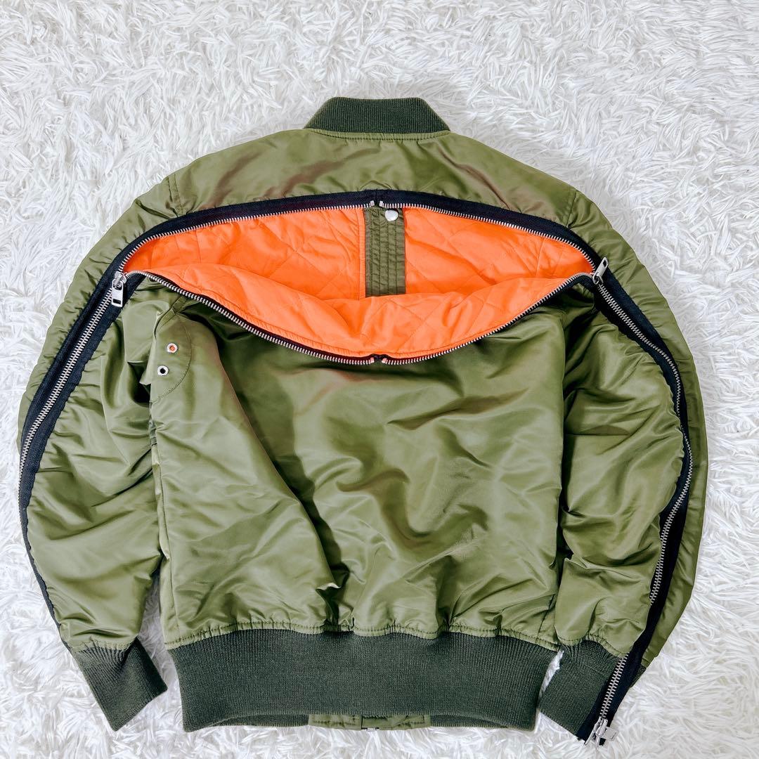 タグ付き　極美品 DIESEL MA-1 中綿 カーキS ~ M相当 ボンバー