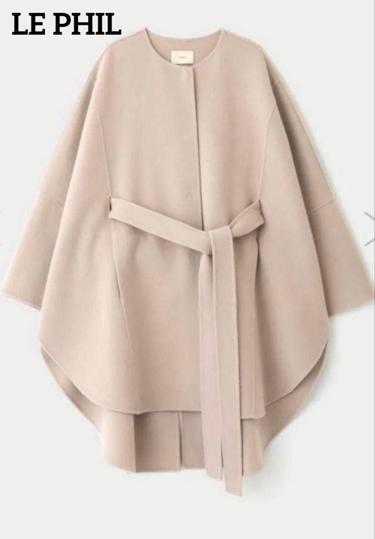 LE PHIL ソフトウールリバーポンチョ レディース