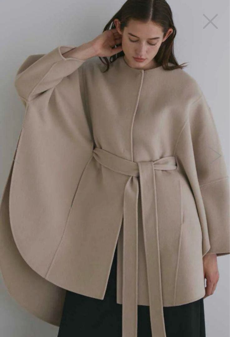 LE PHIL ソフトウールリバーポンチョ レディース