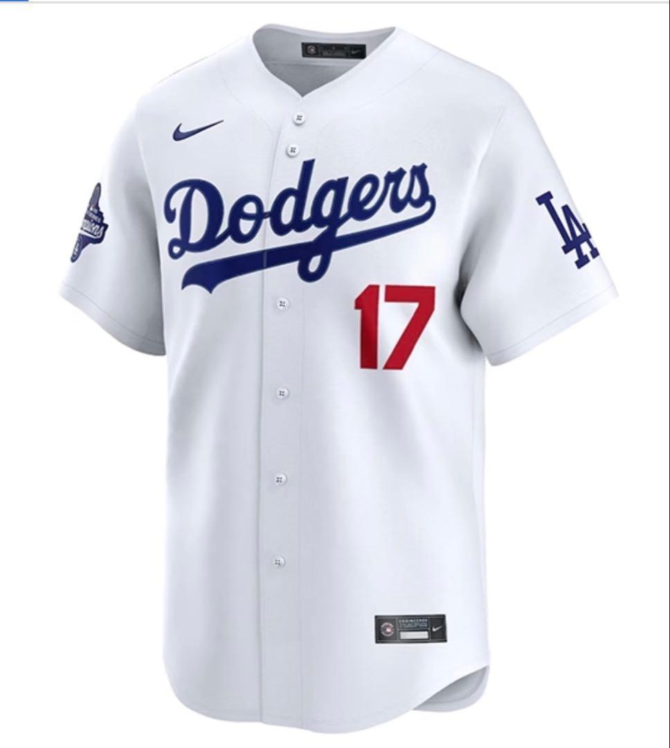 ドジャース大谷翔平リミテッドジャージ ホーム ホワイト 2025WS優勝パッチ付