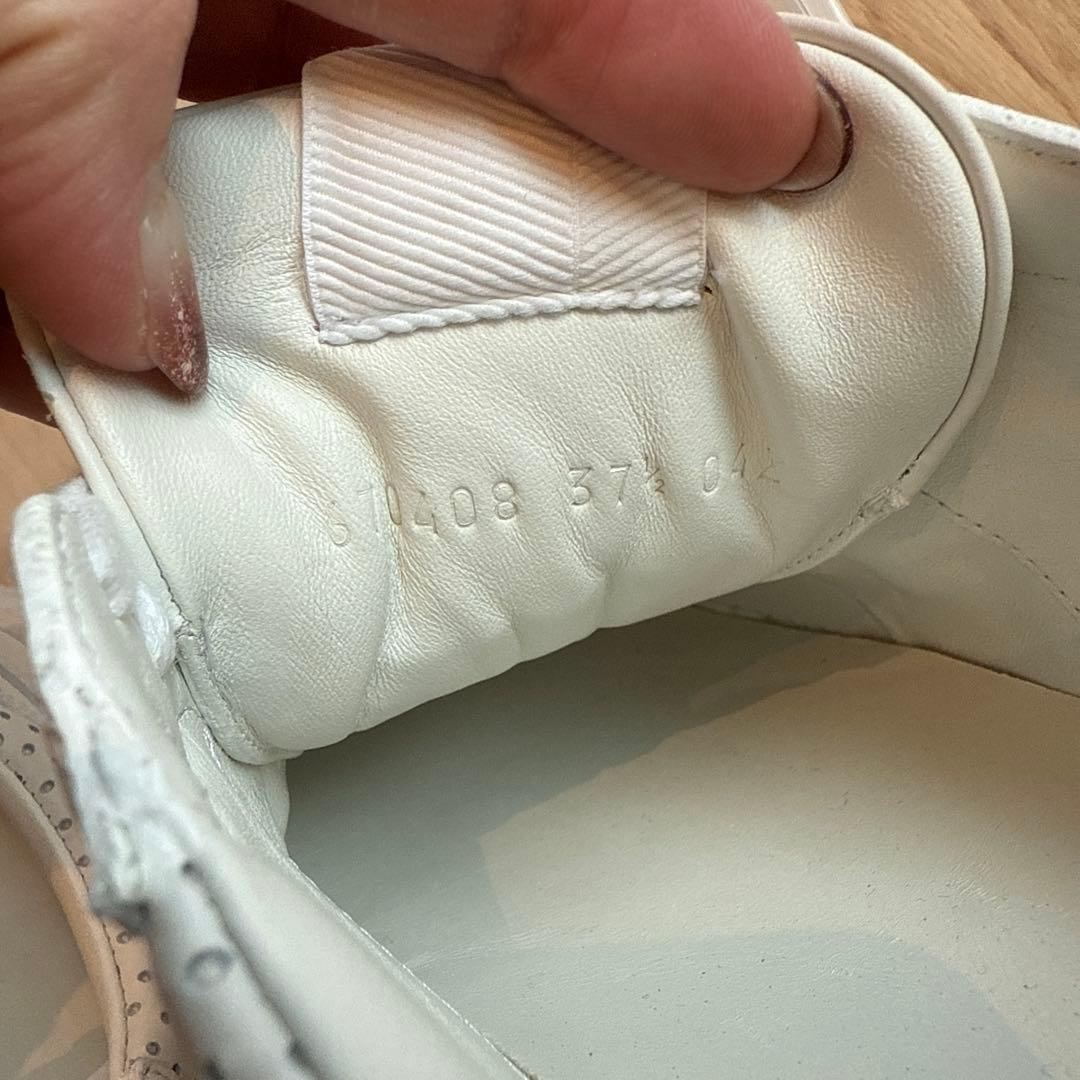 ☆美品☆GUCCI ホワイトレザー厚底スニーカー　24.5cm相当