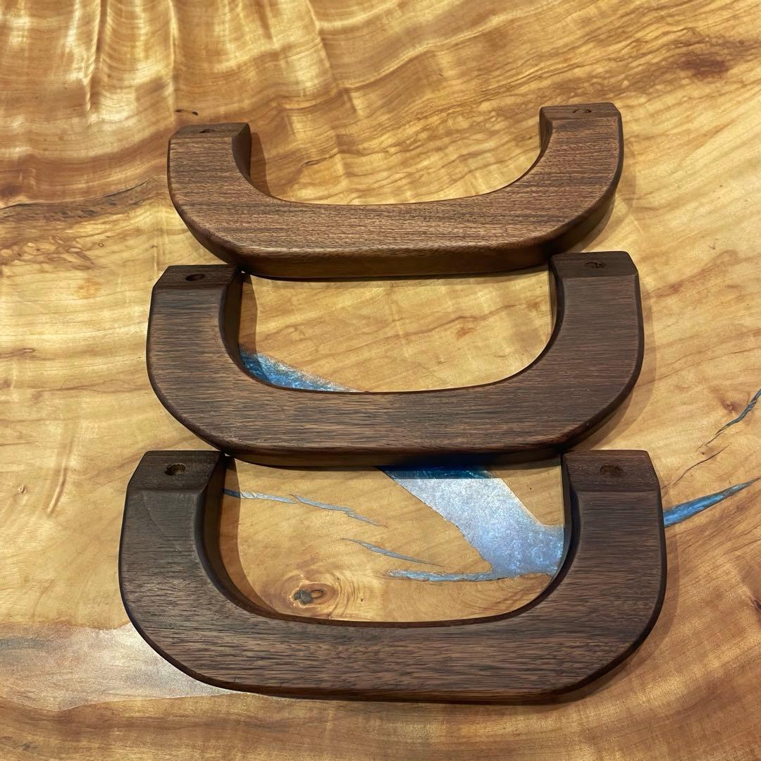 ハイエース用ウォールナットアシストグリップ　　Ａピラー助手席天井3点セット