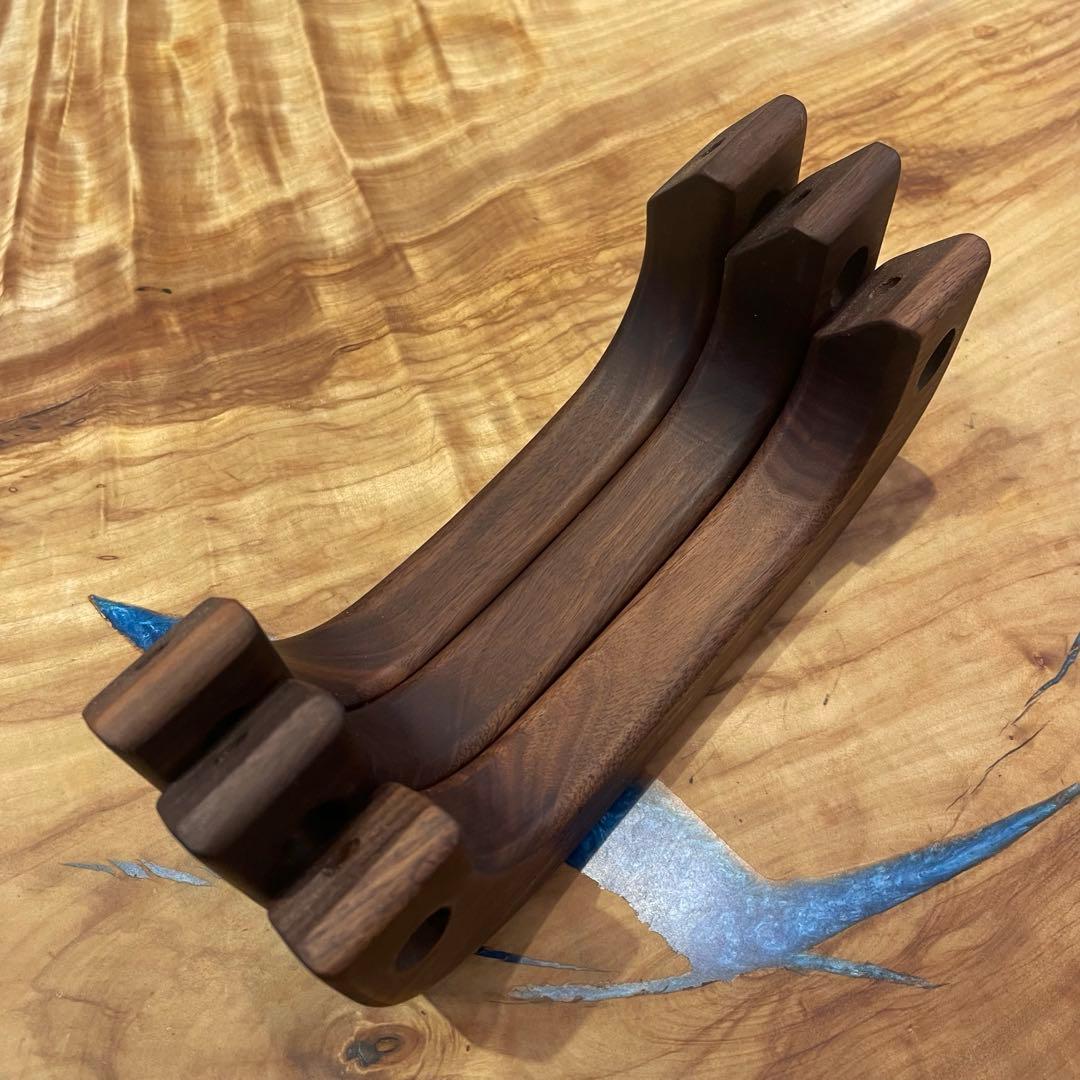 ハイエース用ウォールナットアシストグリップ　　Ａピラー助手席天井3点セット