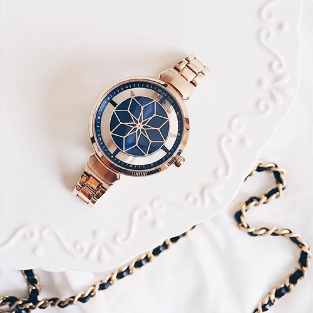 RELAX TIME bloom RT-63-6 腕時計 青 ブルー