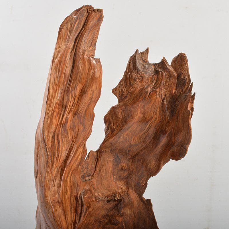 ゆう　伝統工芸屋久杉床飾置物　高さ約42㎝重さ約1.21㎏　V　R7022