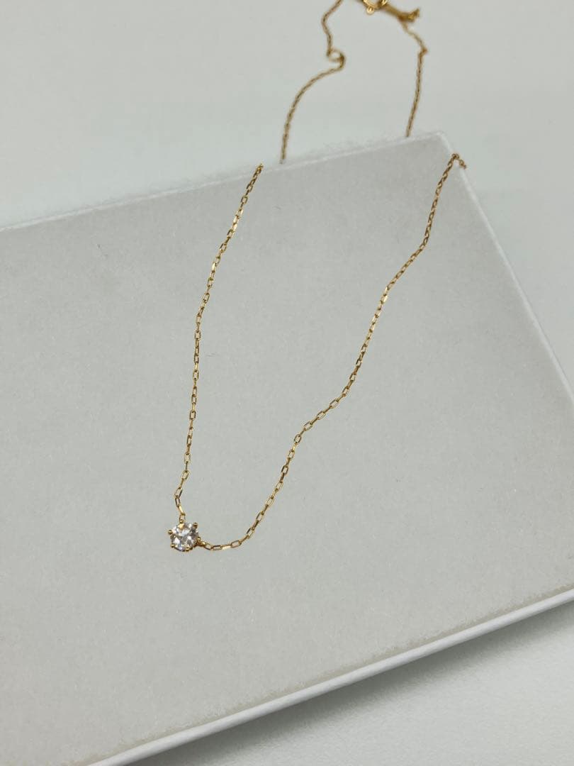 オレフィーチェ　メアリーネックレス　0.15ct　YG