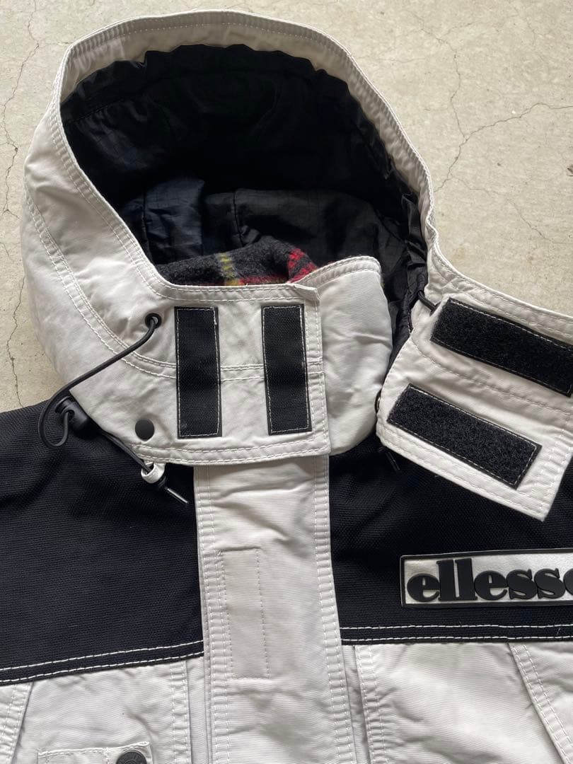 90s ellesse スキーウェア ホワイト/ブラック