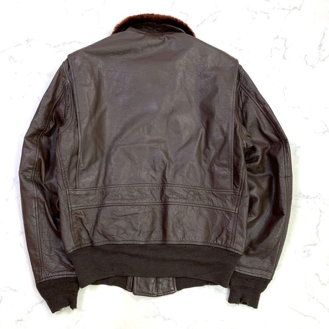 60s米軍実物★ G-1 レザージャケット ラルフエドワーズ社製 40　D526