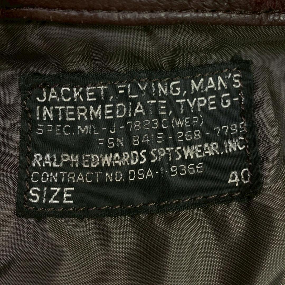 60s米軍実物★ G-1 レザージャケット ラルフエドワーズ社製 40　D526