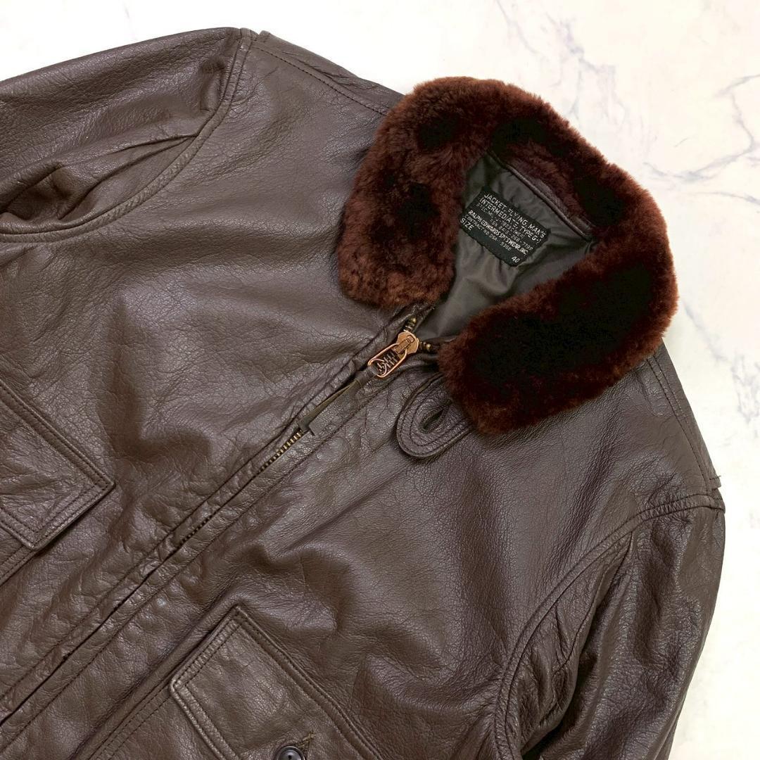 60s米軍実物★ G-1 レザージャケット ラルフエドワーズ社製 40　D526