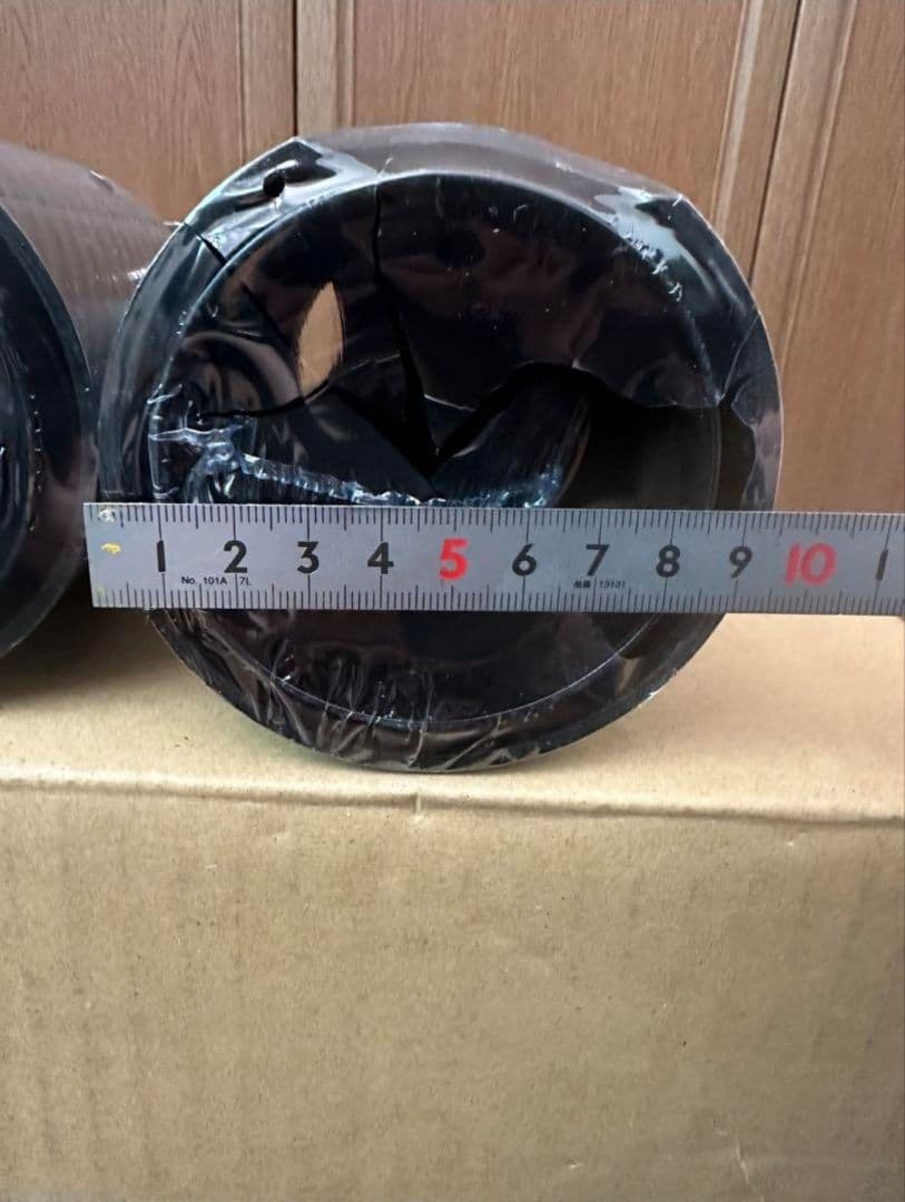  カーボン調 マフラーカッター2個セット 内径約63mm f06 f13