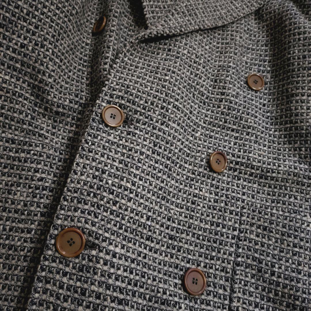 美品 Giorgio Armani イタリア製 チェスターコート ツイード