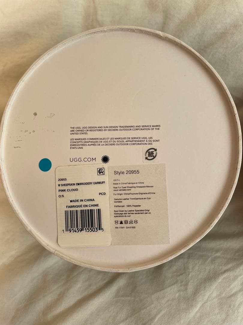 ugg イヤーマフ　ピンククラウド　イヤマフ　ピンク