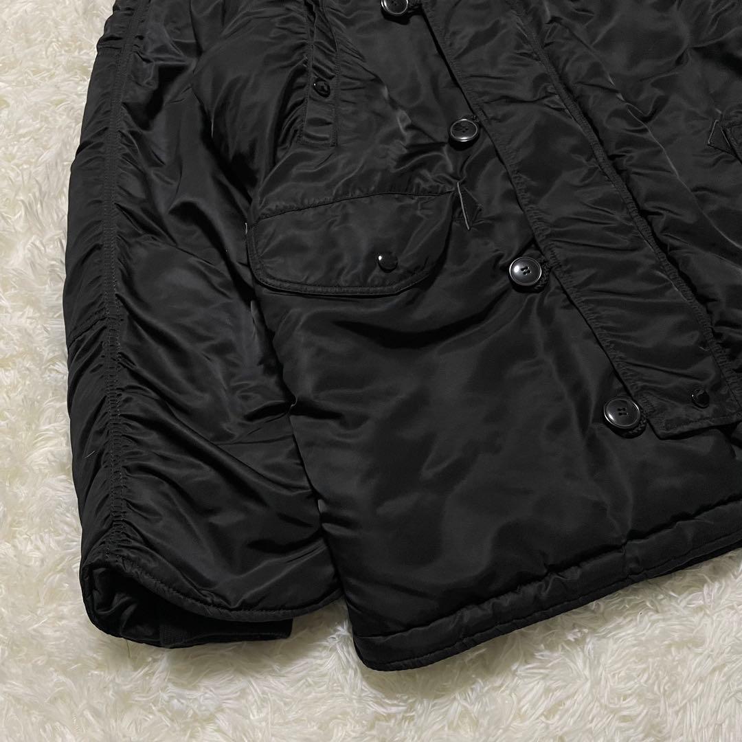 極美品　アルファインダストリーズ　N-3B フライトジャケット　ミリタリー　黒