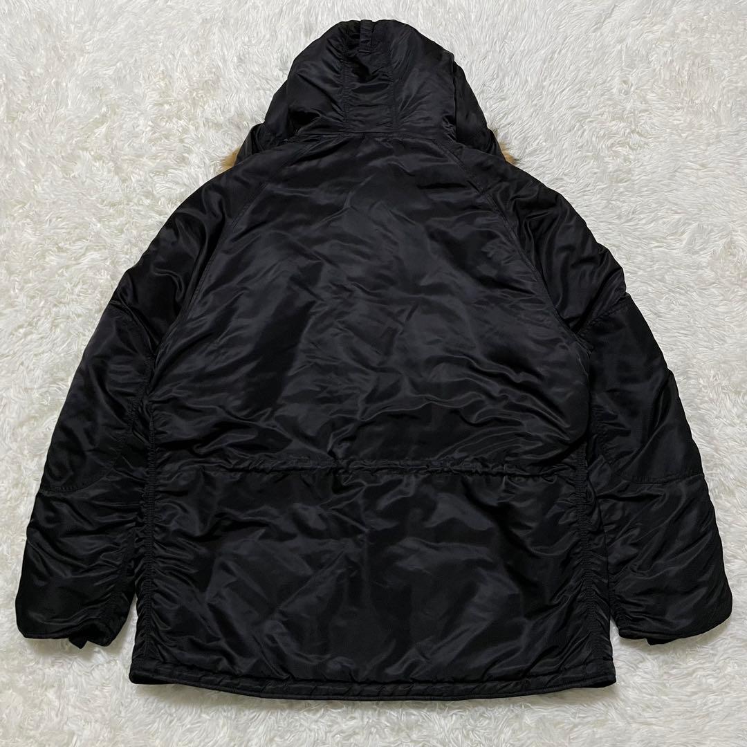 極美品　アルファインダストリーズ　N-3B フライトジャケット　ミリタリー　黒