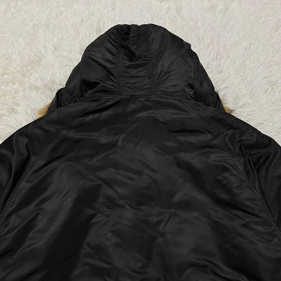 極美品　アルファインダストリーズ　N-3B フライトジャケット　ミリタリー　黒