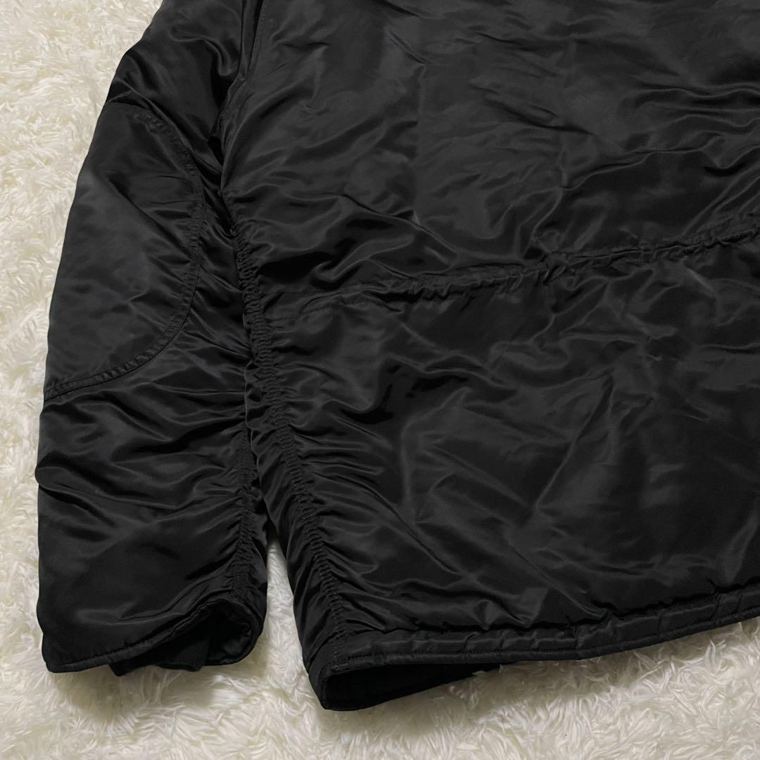 極美品　アルファインダストリーズ　N-3B フライトジャケット　ミリタリー　黒